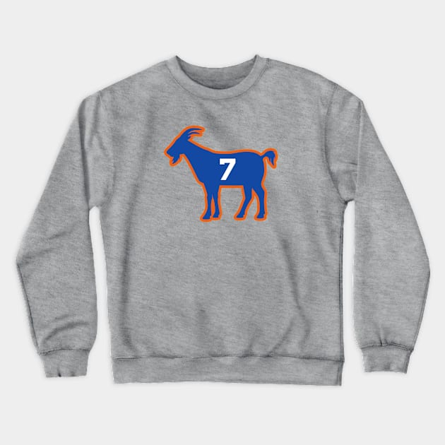 NY GOAT - 7 - Orange Crewneck Sweatshirt by KFig21